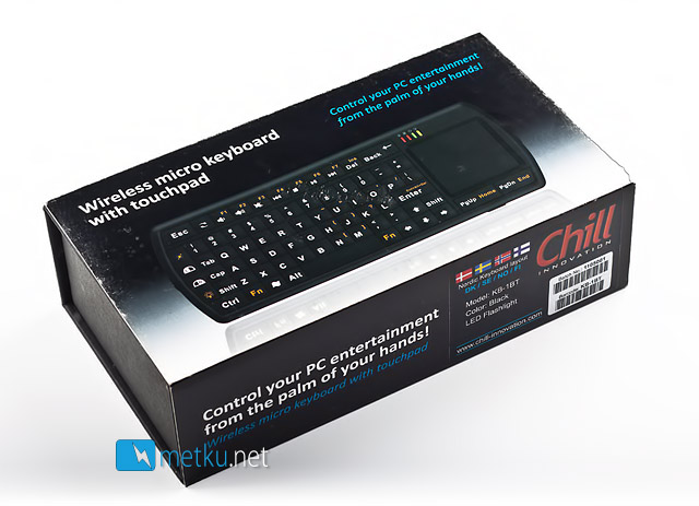 Chill Innovation KB-1BT Bluetooth Micro Keyboard - Small keyboard/touchpad combo with Bluetooth connection