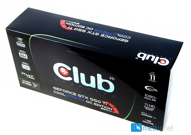 Club3D GTX 550 Ti - CoolStream OC Edition