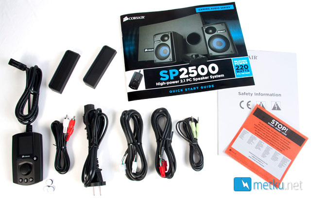 Corsair SP2500 2.1 Speaker System - High quality sound for any use