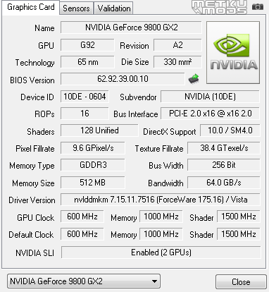 Gainward Bliss 9800GX2