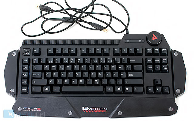 AZIO Levetron Mech5 Gaming Keyboard - Futuristic design for futuristic gamers
