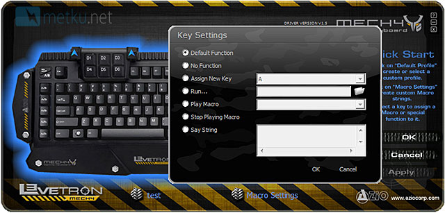AZIO Levetron Mech5 Gaming Keyboard - Futuristic design for futuristic gamers