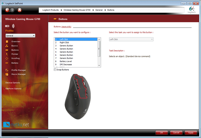 Logitech Wireless Gaming Mouse G700 - 13 MMORPG keys to keep your fingers busy