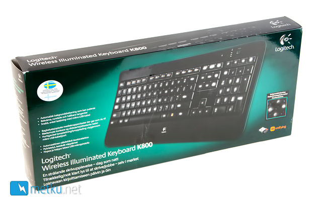 Logitech Wireless Illuminated Keyboard K800 - A very stylish wireless keyboard