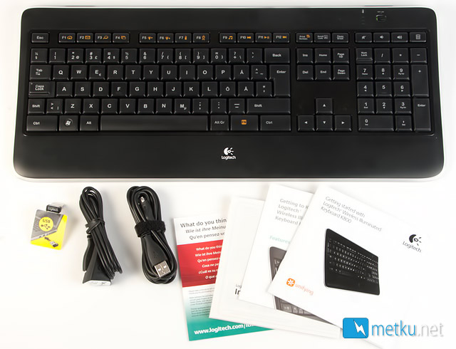 Logitech Wireless Illuminated Keyboard K800 - A very stylish wireless keyboard