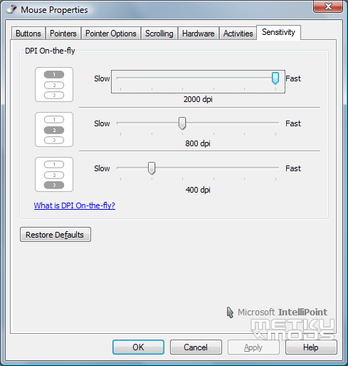 Sensitivity Settings