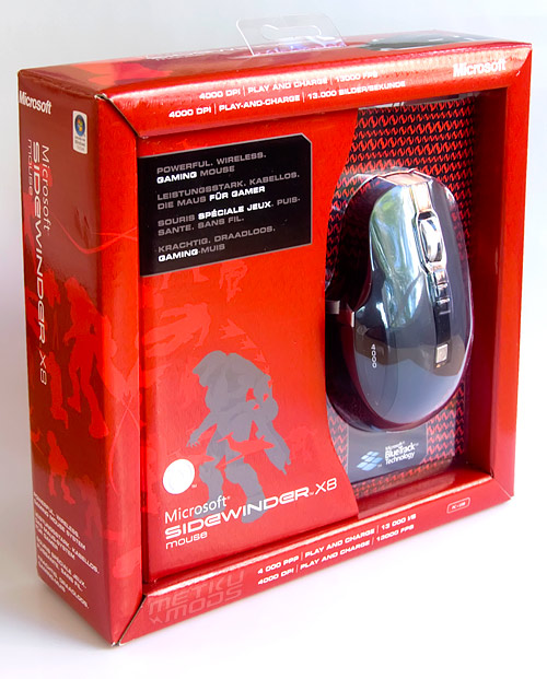 Microsoft SideWinder X8 Bluetrack Gaming Mouse
