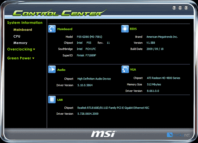 MSI P55-GD80 - Loistava emolevy jokaiseen käyttötilanteeseen
