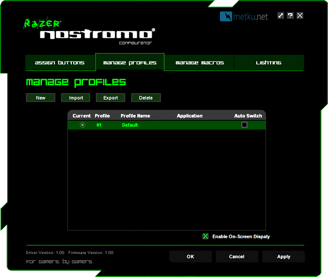Razer Nostromo - Gaming Keypad with a difference