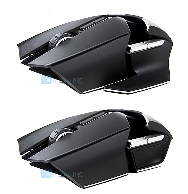 Razer Ouroboros -pelihiiri - Ergonominen ja varsin coolin designin omaava pelihiiri.