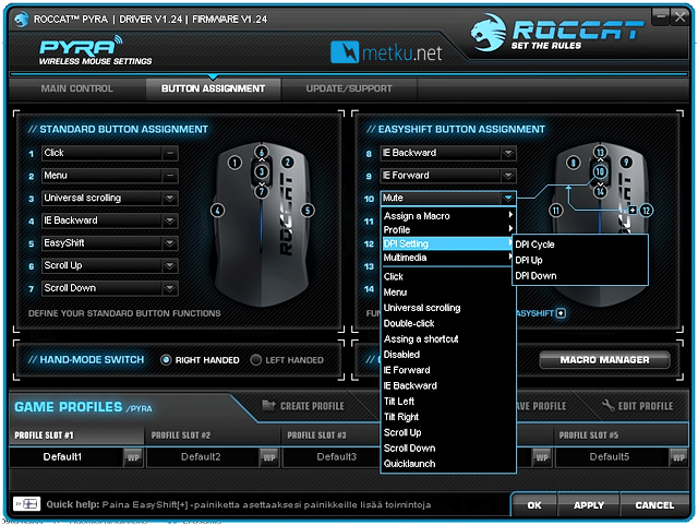 ROCCAT PYRA Wired + Wireless -