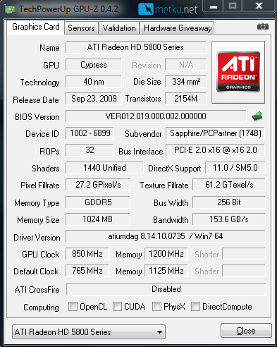Sapphire HD 5850 Toxic - Quiet card with great performance