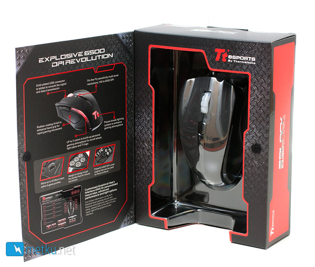 TTeSports Black Element Gaming Mouse - High-end gaming mouse