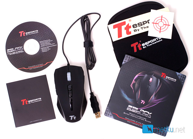 TTeSports Black Element Gaming Mouse - High-end gaming mouse