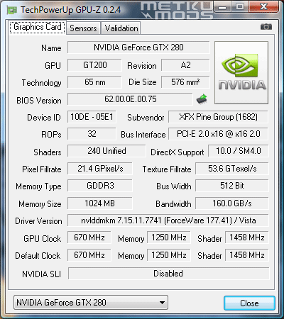 XFX GTX280 XXX